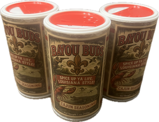 Bayou Buds Cajun Seasoning 3 Pack 7oz Cans